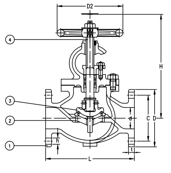 JIS F7471 Marine Cast Steel SDNR Valve